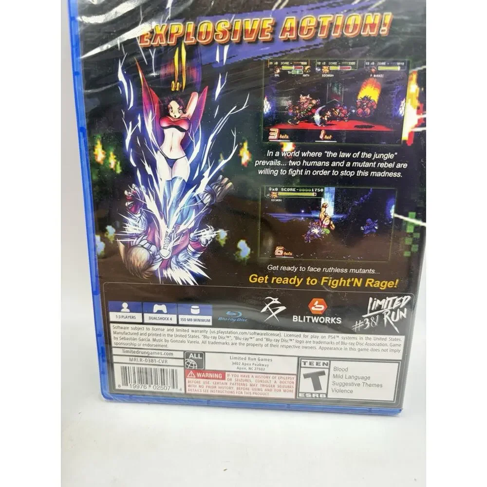 BRAND NEW Fight'N Rage Sony PlayStation 4 PS4 Limited Run Games LRG 381 Fight N